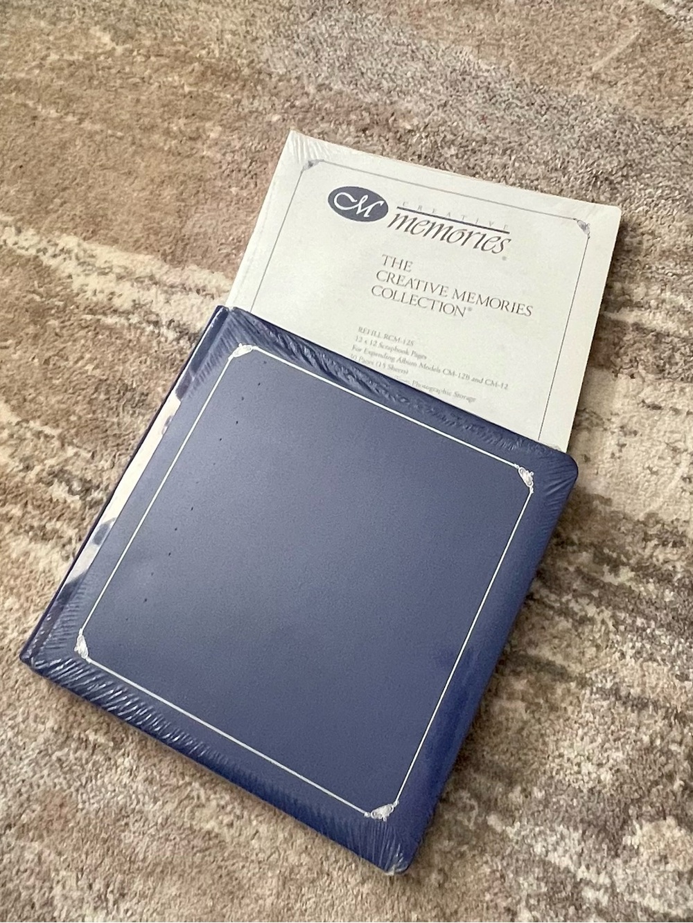 Lot of 2- Creative Memories Blue Photo Album 12x12 and set of Refill Pages
